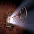 a keyhole