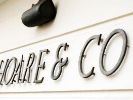 C. Hoare & Co logo outside lowndes street branch